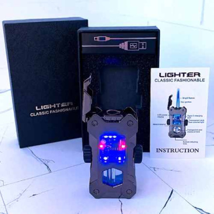 USB+Газова запальничка HL-838 Black USB+Газова запальничка HL-838 Black