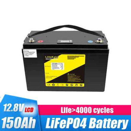 Акумулятор LiFePO4 LiitoKala 12V 150Ah (LCD Smart BMS) Акумулятор LiFePO4 LiitoKala 12V 150Ah (LCD Smart BMS)