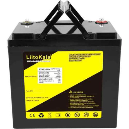 Акумулятор LiitoKala LiFePO4 12V120Ah LCD Акумулятор LiitoKala LiFePO4 12V120Ah LCD