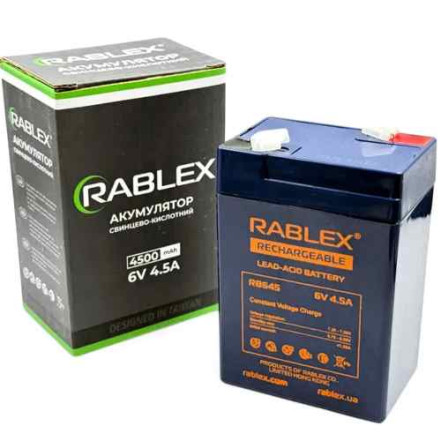Акумулятор Rablex RB645 6V 4.5Ah Акумулятор Rablex RB645 6V 4.5Ah