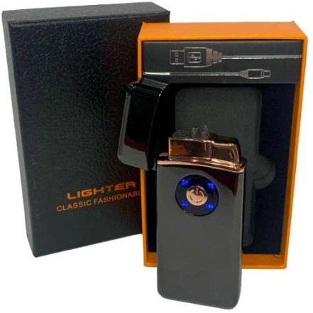 Электроимпульсная USB + зажигалка газовая в подарочной упаковке HL-421 Black-ice Электроимпульсная USB + зажигалка газовая в подарочной упаковке HL-421 Black-ice