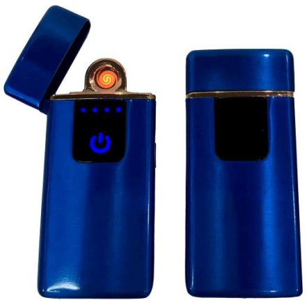 USB запальничка кишенькова HL-482 Blue USB запальничка кишенькова HL-482 Blue