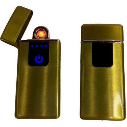 USB запальничка кишенькова HL-482 Gold USB запальничка кишенькова HL-482 Gold