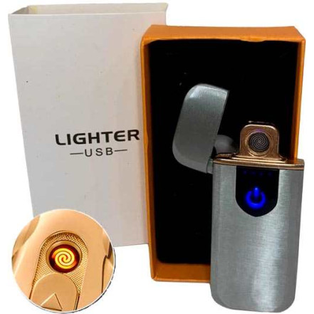 USB запальничка кишенькова HL-519 Silver