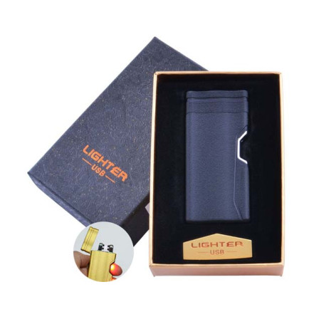 USB зажигалка в подарочной коробке Lighter HL-38 Black (Электроимпульсная, двойная дуга) USB зажигалка в подарочной коробке Lighter HL-38 Black (Электроимпульсная, двойная дуга)
