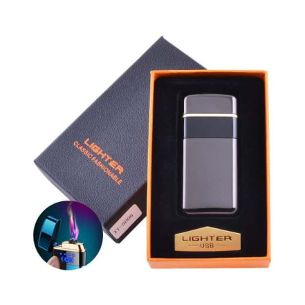 Електроімпульсна запальничка в подарунковій коробці Lighter 5006 Black