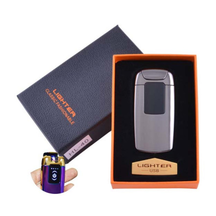 Электроимпульсная зажигалка Lighter HL-40 Black Электроимпульсная зажигалка Lighter HL-40 Black