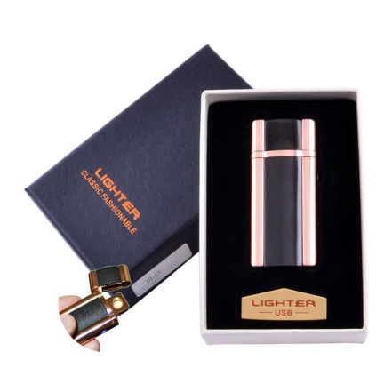 USB зажигалка в подарочной коробке Lighter HL-45-4 (Спираль накаливания)
