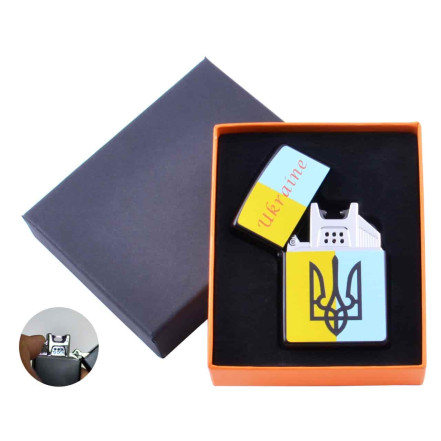 USB запальничка HL-146-3 електроімпульсна з гербом України USB запальничка HL-146-3 електроімпульсна з гербом України