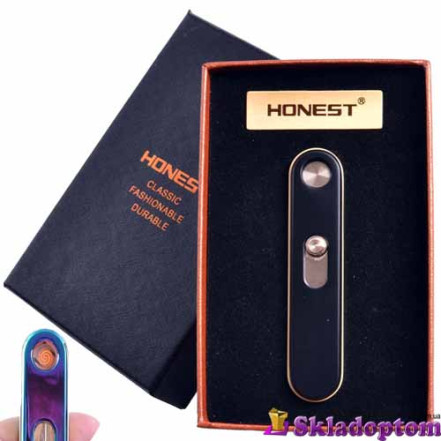 USB запальничка у подарунковій упаковці Honest 4825 (Black) USB запальничка у подарунковій упаковці Honest 4825 (Black)