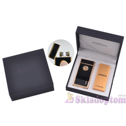 Електроімпульсна запальничка USB Jobon (Black-Gold) 4885-1 (Подвійна блискавка) Електроімпульсна запальничка USB Jobon (Black-Gold) 4885-1 (Подвійна блискавка)