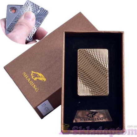 USB зажигалка в подарочной упаковке SHARING 4701-1
