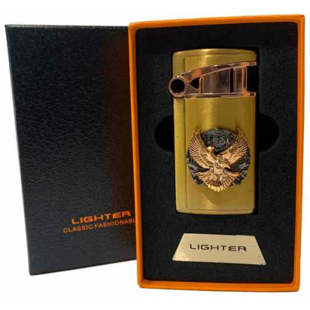 Зажигалка подарочная Jiebao HL-501 "Орел" Gold Зажигалка подарочная Jiebao HL-501 "Орел" Gold
