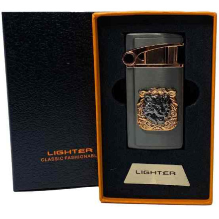 Зажигалка подарочная Jiebao HL-503 "Тигр" Black Зажигалка подарочная Jiebao HL-503 "Тигр" Black