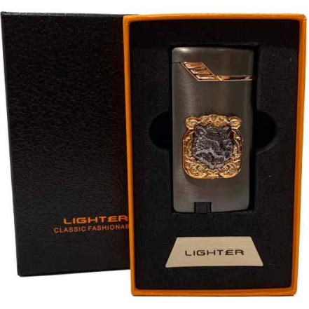 Зажигалка подарочная Jiebao HL-506 "Тигр" Black Зажигалка подарочная Jiebao HL-506 "Тигр" Black