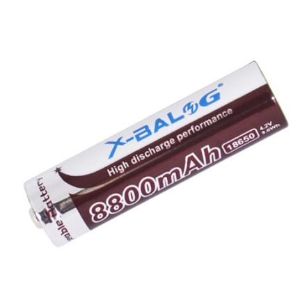 Акумулятор 18650 X-Balog 8800mAh коричневий