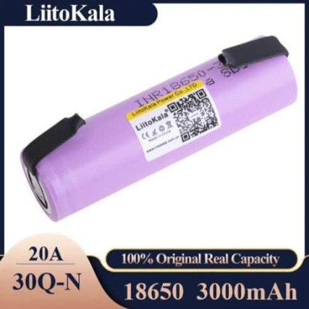 Акумулятор 18650 LiitoKala 30Q-N (3000mAh)