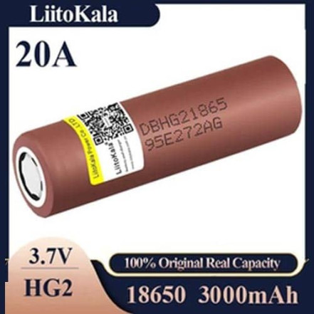 Акумулятор високострумовий 18650 LiitoKala Lii-HG2 3000mAh Акумулятор високострумовий 18650 LiitoKala Lii-HG2 3000mAh