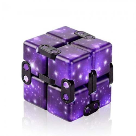 Іграшка антистрес кубик Infinity Cube фіолетовий космос Іграшка антистрес кубик Infinity Cube фіолетовий космос