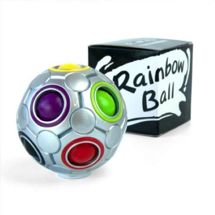 Головоломка 3D цятки IQ Rainbow Ball Silver Головоломка 3D цятки IQ Rainbow Ball Silver