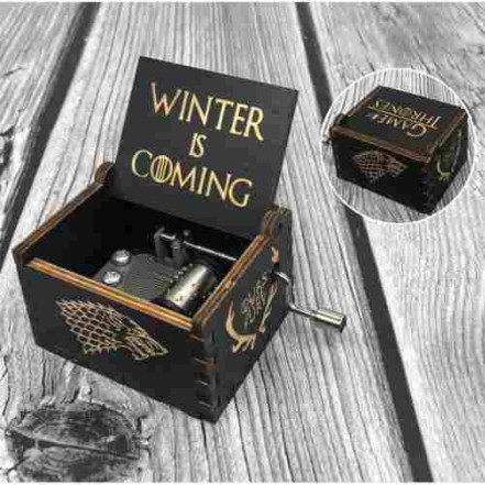 Музична скринька Гра престолів Winter Coming чорна Музична скринька Гра престолів Winter Coming чорна