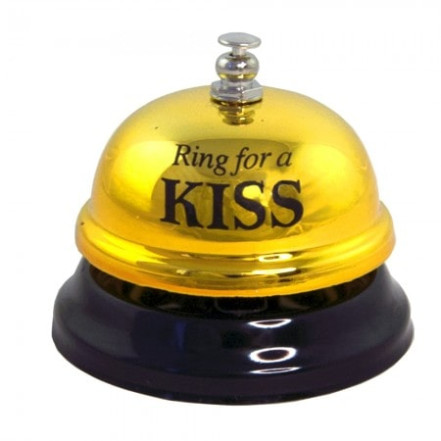 Дзвінок настільний KISS (золотий) Дзвінок настільний KISS (золотий)