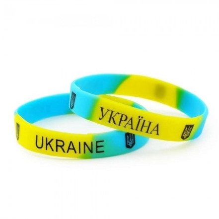 Браслет силіконовий Ukraine (жовто-блакитний) Браслет силіконовий Ukraine (жовто-блакитний)