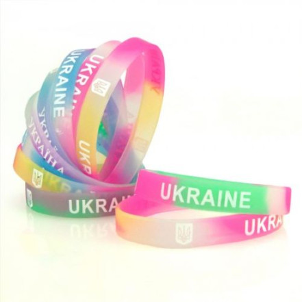Браслет силіконовий Ukraine світлонакопичувальний (уп 10 шт) Браслет силіконовий Ukraine світлонакопичувальний (уп 10 шт)
