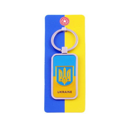 Брелок Герб з Прапором Ukraine UK-105G (мапа України) Брелок Герб з Прапором Ukraine UK-105G (мапа України)