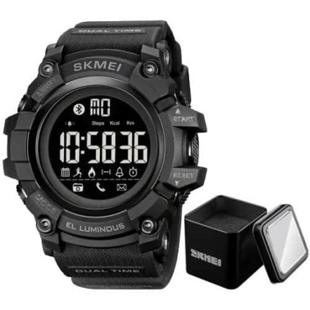 Годинник наручний 2053BK SKMEI, BLACK, BLUETOOTH, BOX Годинник наручний 2053BK SKMEI, BLACK, BLUETOOTH, BOX