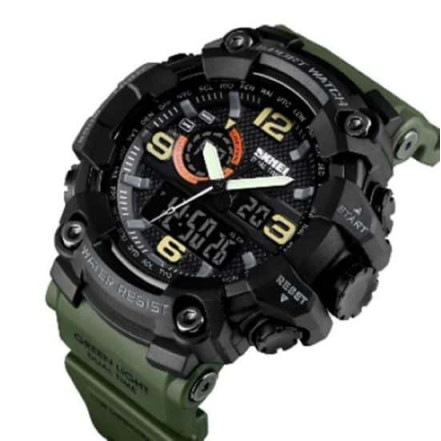 Годинник наручний 1520AG SKMEI ARMY GREEN