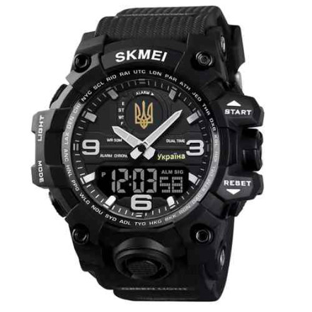 Наручний годинник 1586BK SKMEI Ukraine (Black)