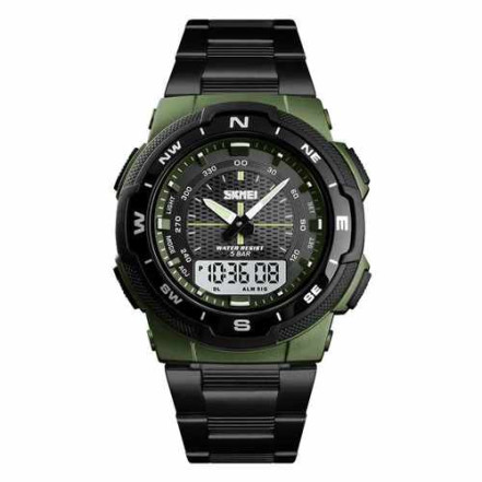 Наручний годинник SKMEI 1370AG ARMY GREEN Наручний годинник SKMEI 1370AG ARMY GREEN