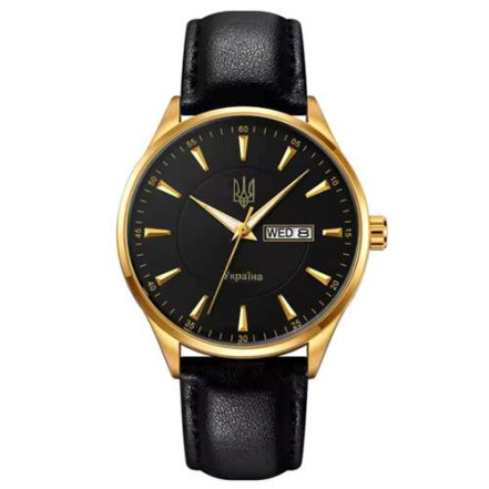 Годинник наручний SKMEI 5702/2075GDBK, GOLD-BLACK, UKRAINE Годинник наручний SKMEI 5702/2075GDBK, GOLD-BLACK, UKRAINE