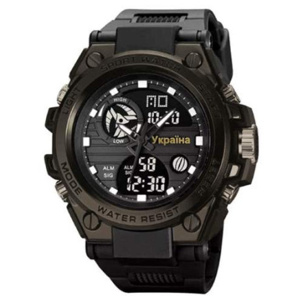 Годинник наручний SKMEI 2031BK BLACK UKRAINE