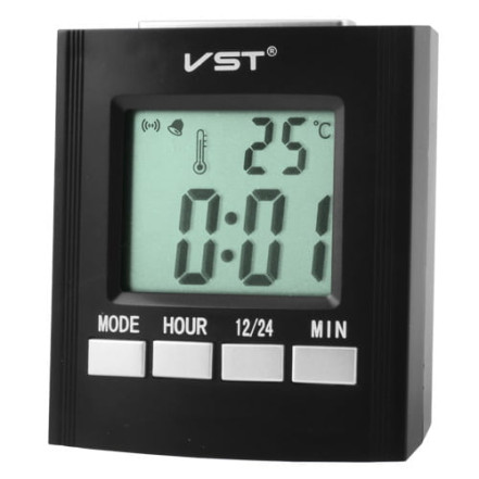 Годинник електронний VST-7027С, температура, 2*AA Годинник електронний VST-7027С, температура, 2*AA