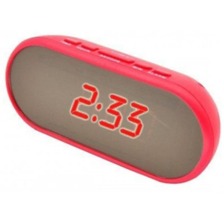 Годинник мережевий VST-712Y-1, червоний, USB
