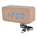 Годинник мережний VST-867-5 синій, температура, USB Годинник мережний VST-867-5 синій, температура, USB
