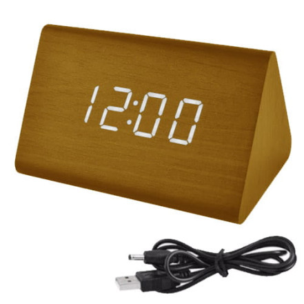 Годинник мережевий VST-864-6 білий, (корпус жовтий), USB Годинник мережевий VST-864-6 білий, (корпус жовтий), USB