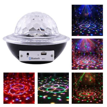 Лазер диско CY-6740 UFO Bluetooth Crystal Magic Ball, 220V, пульт Д/У Лазер диско CY-6740 UFO Bluetooth Crystal Magic Ball, 220V, пульт Д/У