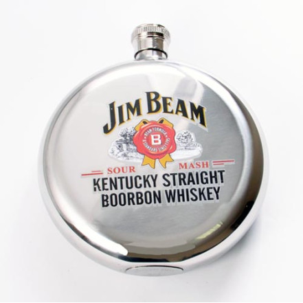 Фляга із харчової нержавіючої сталі солдатська "Jim Beam" MN-E 1 Фляга із харчової нержавіючої сталі солдатська "Jim Beam" MN-E 1