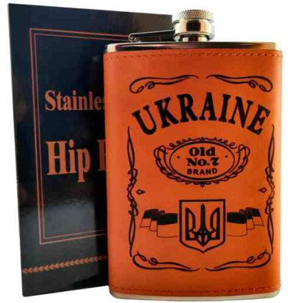 Фляга из нержавеющей стали (256мл/9oz.) UKRAINE WKL-021 Фляга из нержавеющей стали (256мл/9oz.) UKRAINE WKL-021