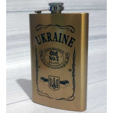 Фляга з нержавіючої сталі (283мл/10oz.) UKRAINE WKL-033 Фляга з нержавіючої сталі (283мл/10oz.) UKRAINE WKL-033