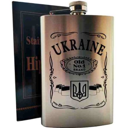 Фляга из нержавеющей стали (256мл/9oz.) UKRAINE WKL-034 Фляга из нержавеющей стали (256мл/9oz.) UKRAINE WKL-034