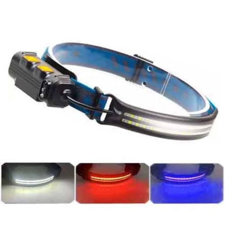 Ліхтар налобний BL-W691-2COB (white+red+RGB) Ліхтар налобний BL-W691-2COB (white+red+RGB)