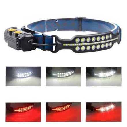 Ліхтар налобний BL-W690-2-SMD (white+red), Motion Sensor Ліхтар налобний BL-W690-2-SMD (white+red), Motion Sensor