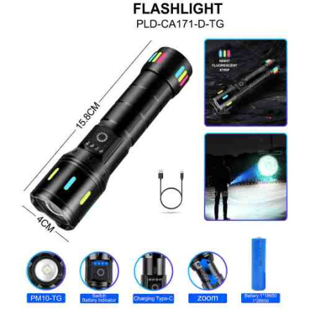 Ліхтар NIGHT VISION FLUORESCENCE CA171-D WHITE LASER LED PM10-TG Ліхтар NIGHT VISION FLUORESCENCE CA171-D WHITE LASER LED PM10-TG