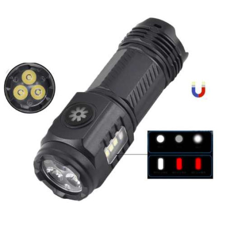 Ліхтар X-3L-3LED+3SMD (white+red) Ліхтар X-3L-3LED+3SMD (white+red)