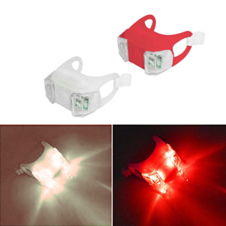 Велоліхтар HJ-009 Ultra brite, 2-LED white+red Велоліхтар HJ-009 Ultra brite, 2-LED white+red