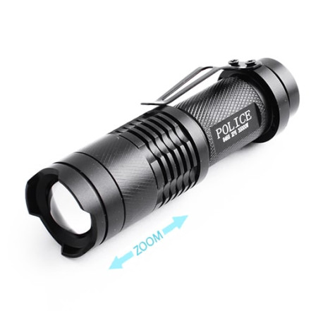 Ліхтар Police 8468-XPE, 1xAA/1x14500, zoom Ліхтар Police 8468-XPE, 1xAA/1x14500, zoom